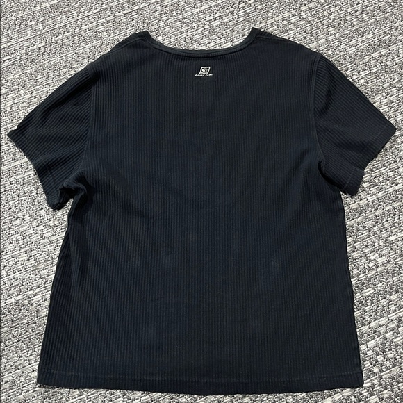 Point Zero | Men’s Black Ribbed Muscle Shirt - Picture 6 of 10